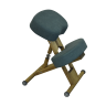 Стул коленный "ОЛИМП ЭКО" на деревянной основе без спинки цвет ткани бутылочный (зелен. стекло)